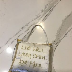 Live Well, Laugh Often, Love Much Pillow